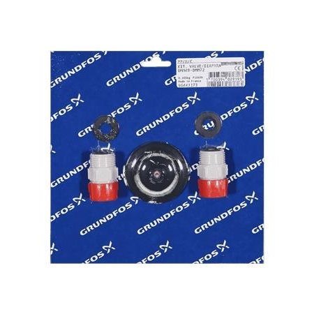 GRUNDFOS Pump Repair Parts- Kit, valve/diaph. DMM48-DMM72 PP/H/C, DMM Series. 96441173